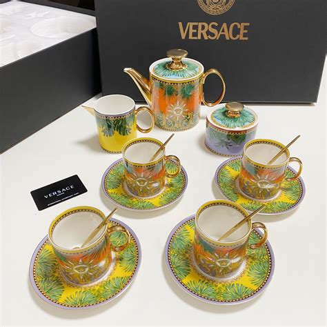 versace trinkbecher|Versace coffee sets.